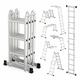 ESCALERA MULTIUSOS PLEGABLE HUNTER 4X4 4.75m 7 EN 1 NEW.